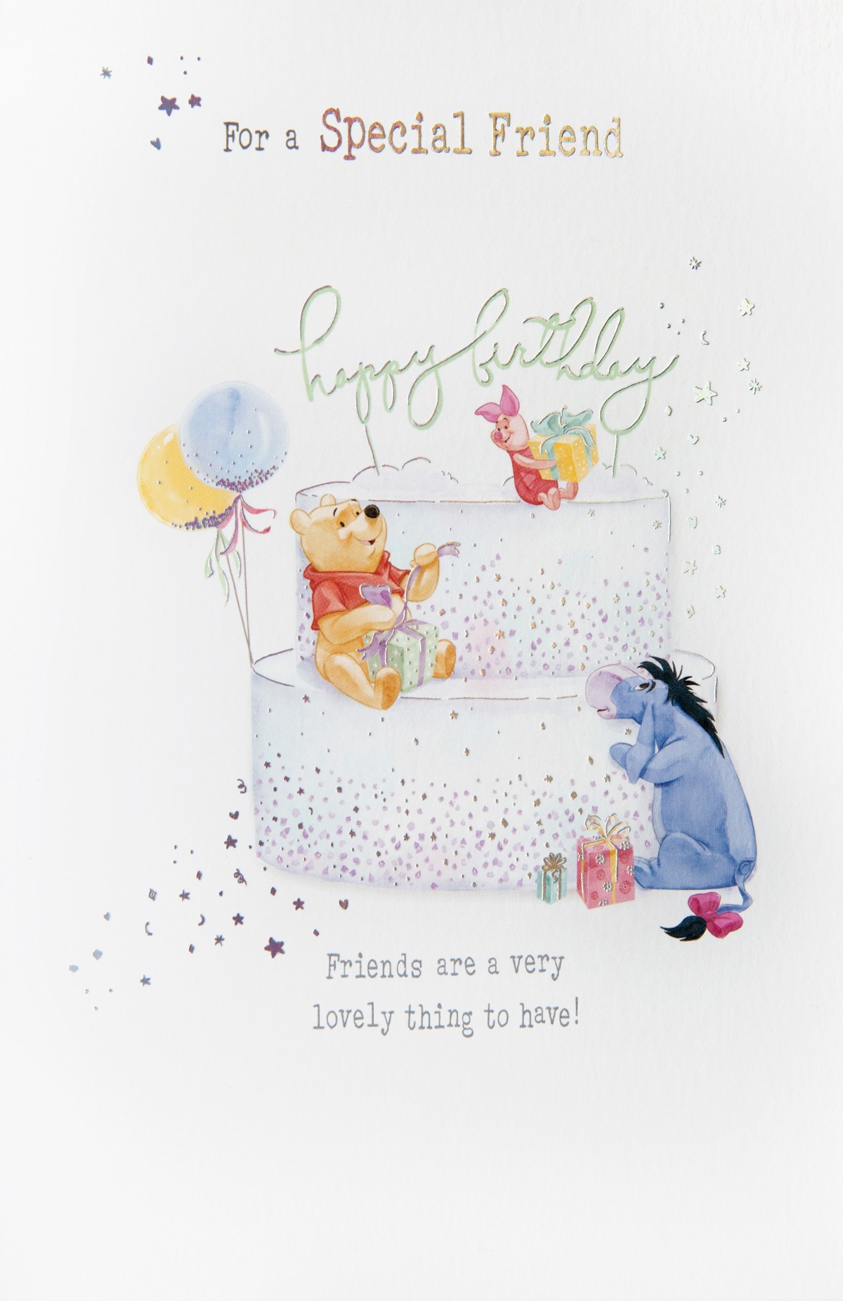 Winnie the Pooh Special Friend Birthday Card