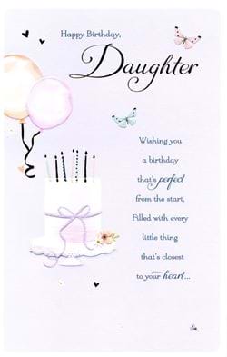 Cake Daughter Birthday Card