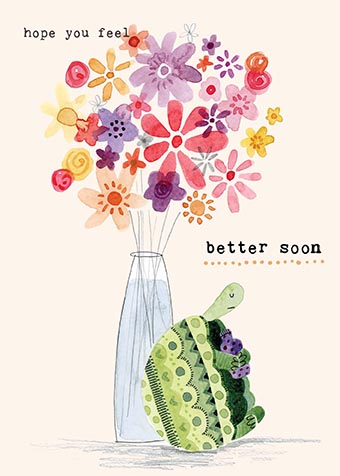 Tortoise Get Well Soon Card