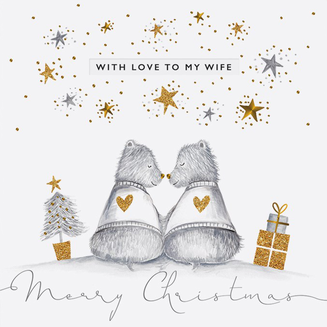 Bears Wife Christmas Card