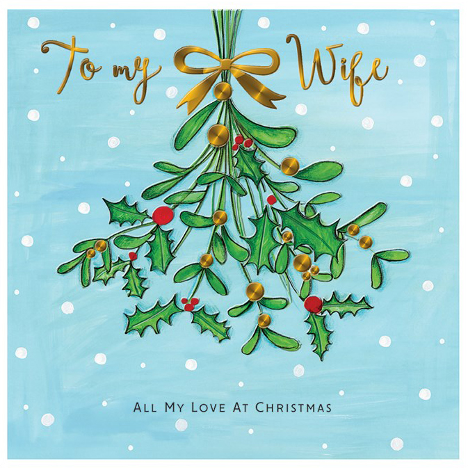 Mistletoe Wife Christmas Card