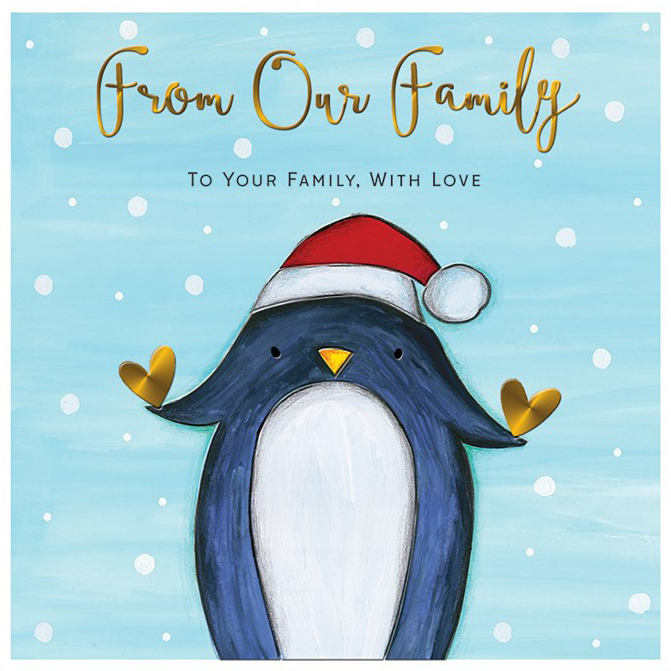 Penguin From Our Family Christmas Card