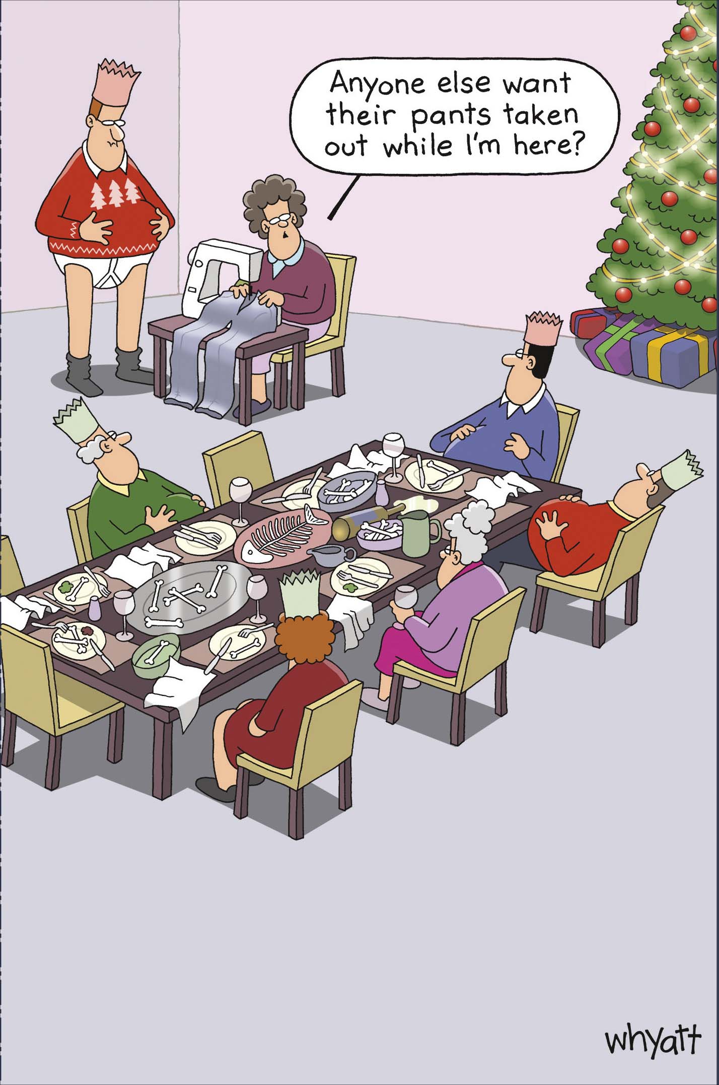 Dinner Time Christmas Card