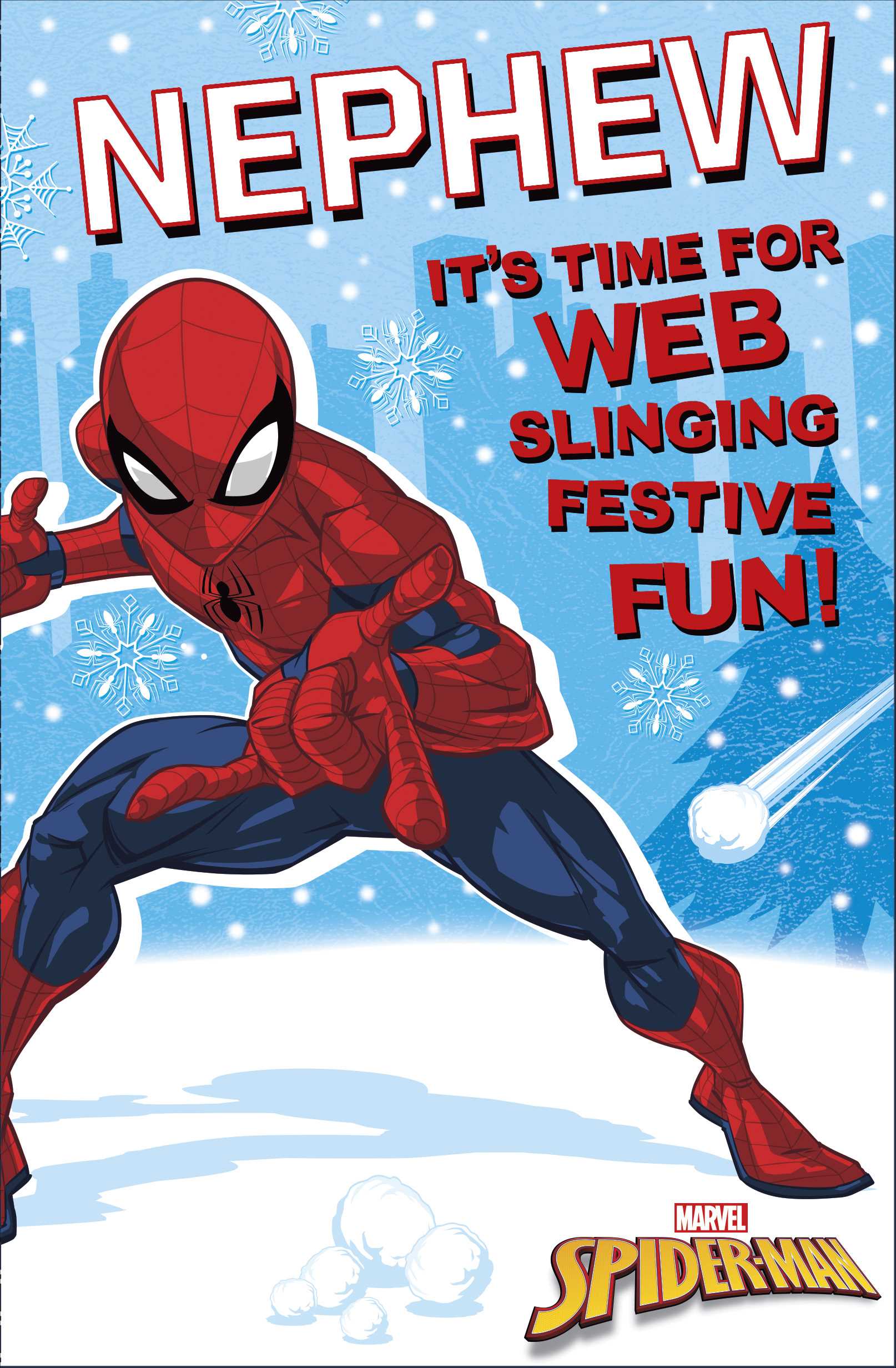 Spider-man Nephew Christmas Card