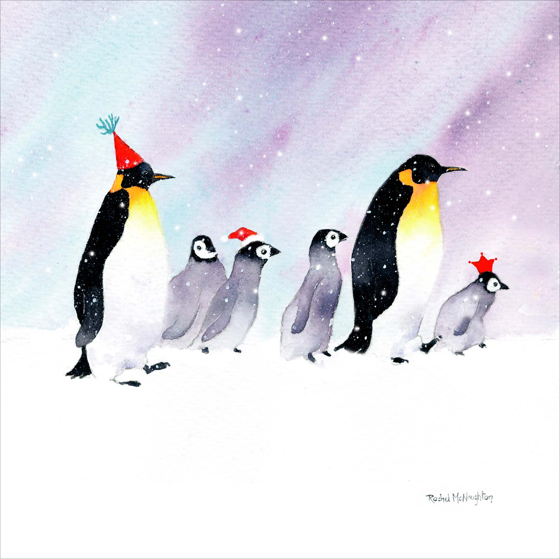 Penguin March Christmas Card