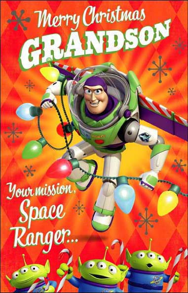 Toy Story Grandson Christmas Card