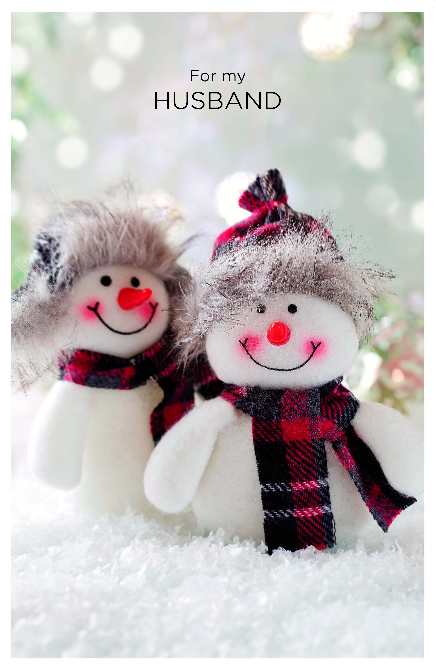 Snowmen Husband Christmas Card