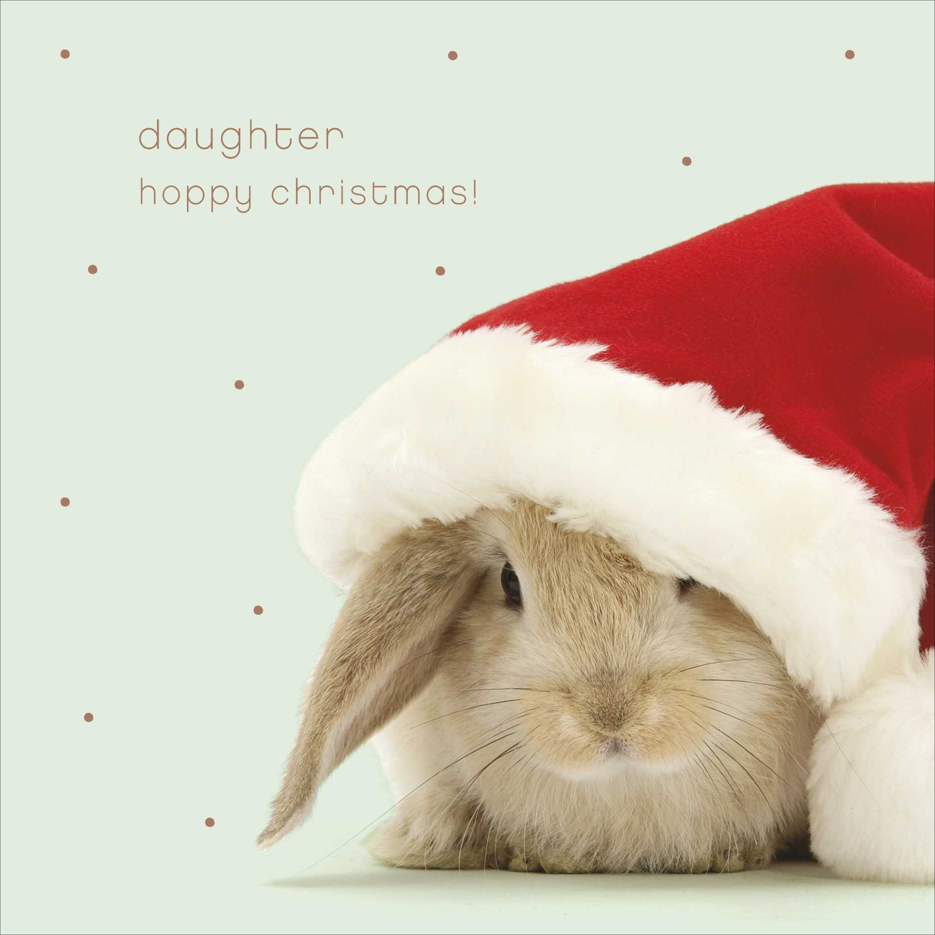 Bunny Daughter Christmas Card