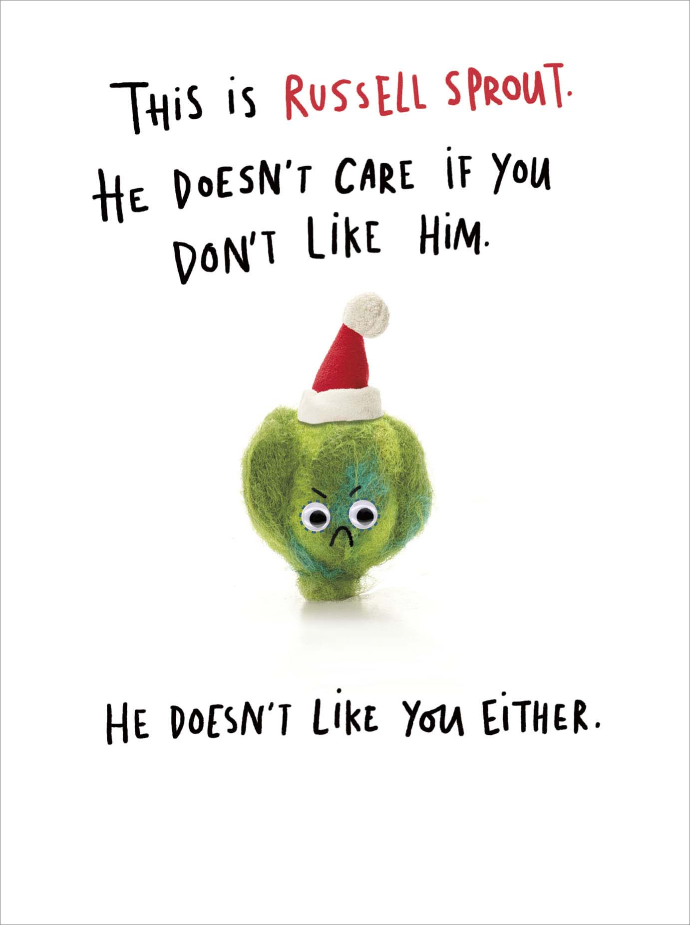 Russell Sprout Christmas Card
