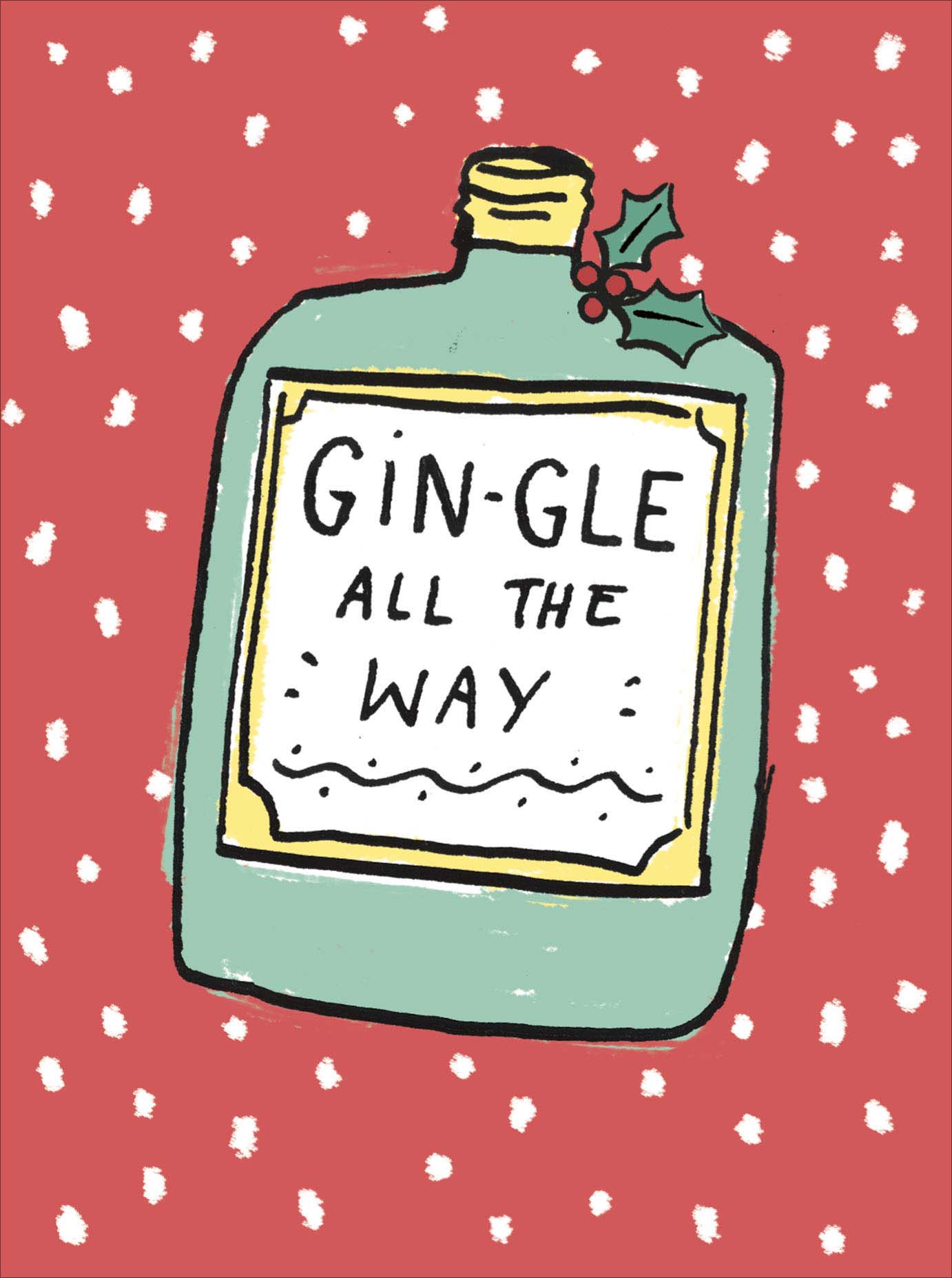 Gin-gle All the Way Christmas Card