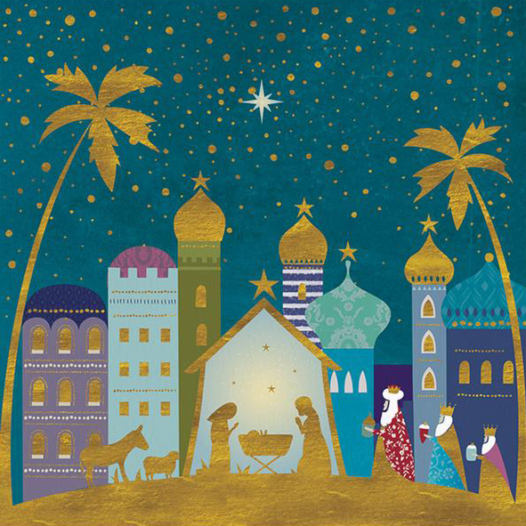 Nativity Scene Christmas Card