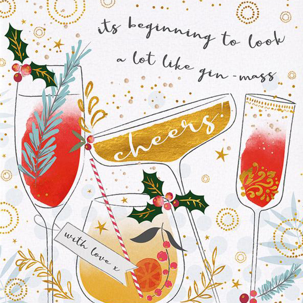 Gin-mas Christmas Card