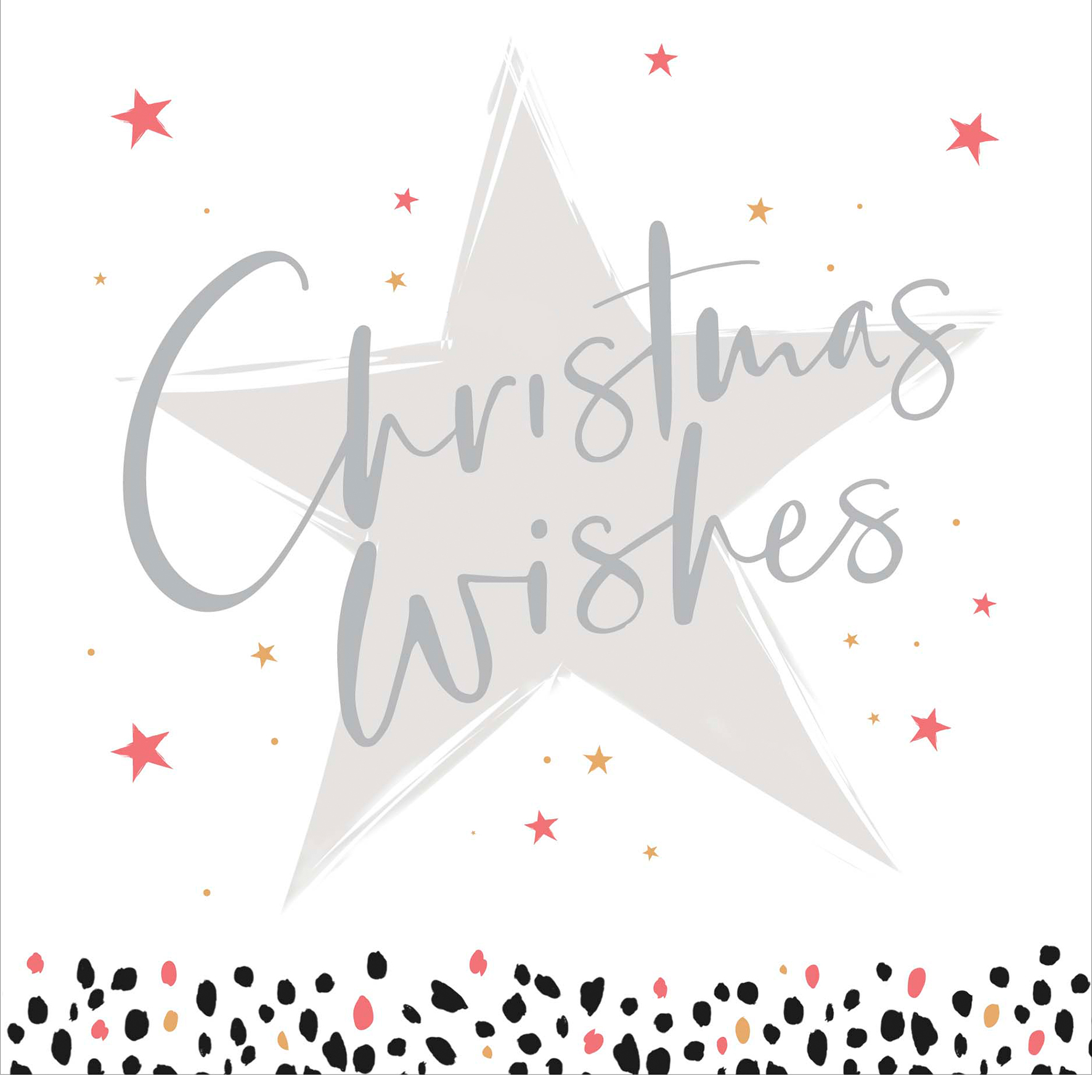 Star Wishes Christmas Card