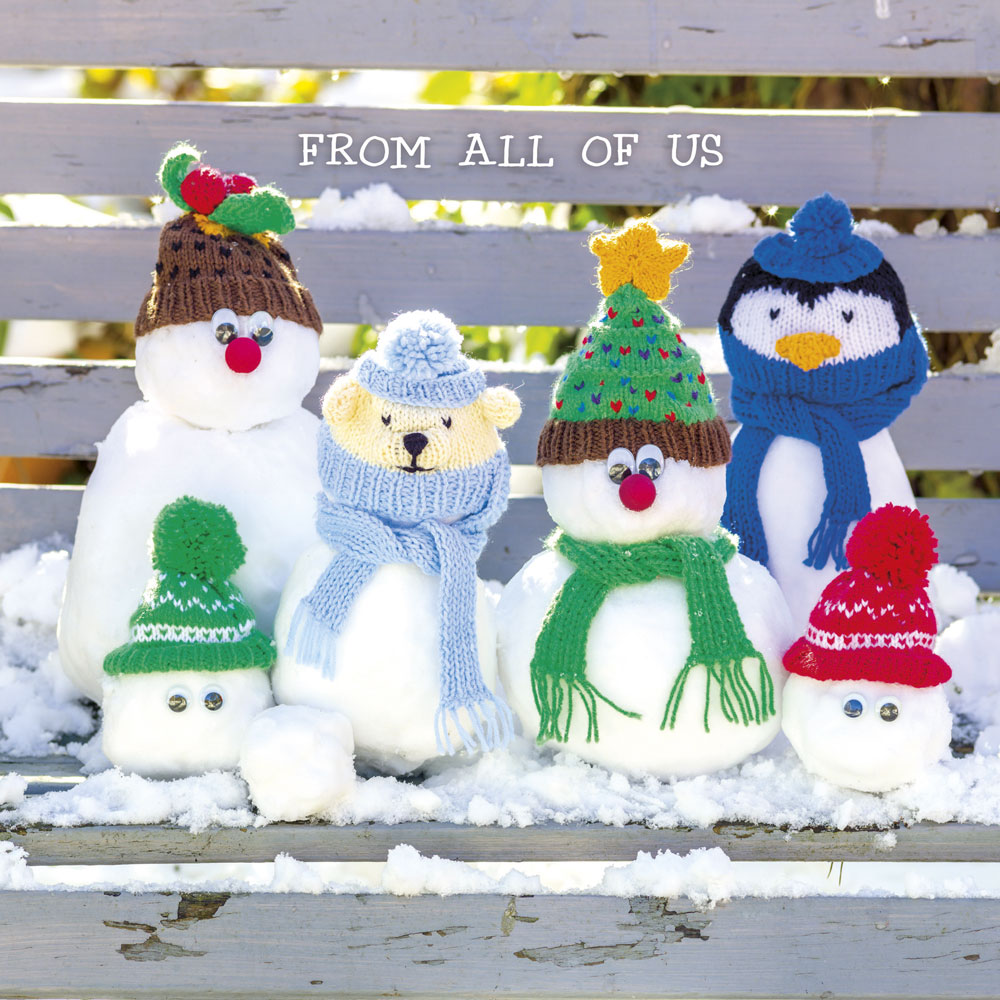 Snow Animals From All Of Us Christmas Card