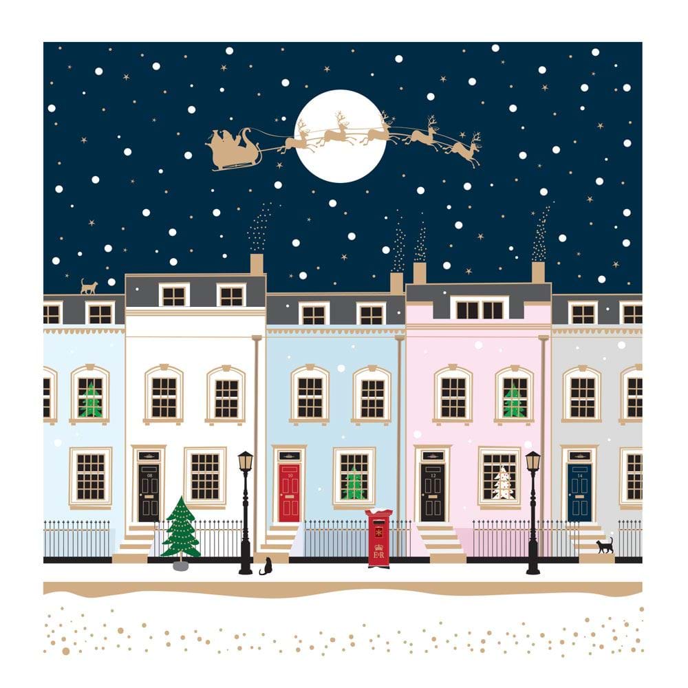 Festive Street Christmas Card