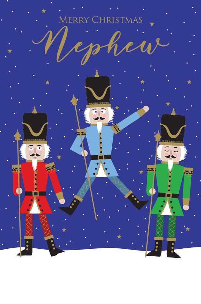 Nutcracker Soldier Nephew Christmas Card