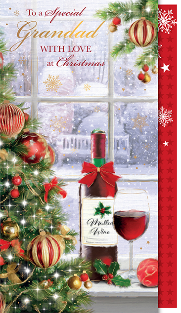 Mulled Wine Grandad Christmas Card