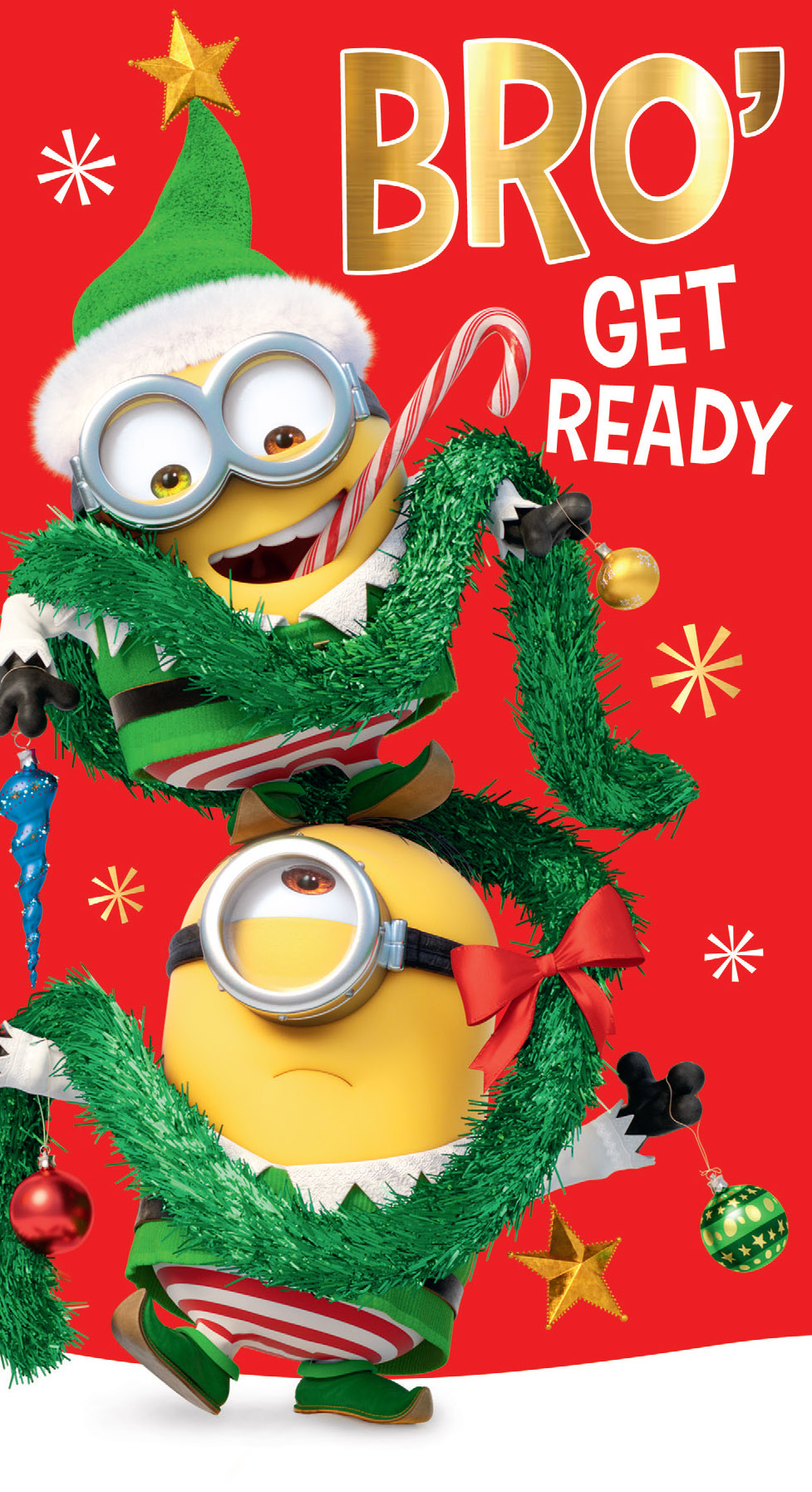Minions Brother Christmas Card