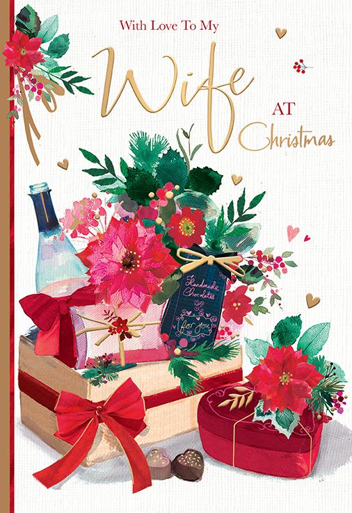 Christmas Chocolates Wife Christmas Card