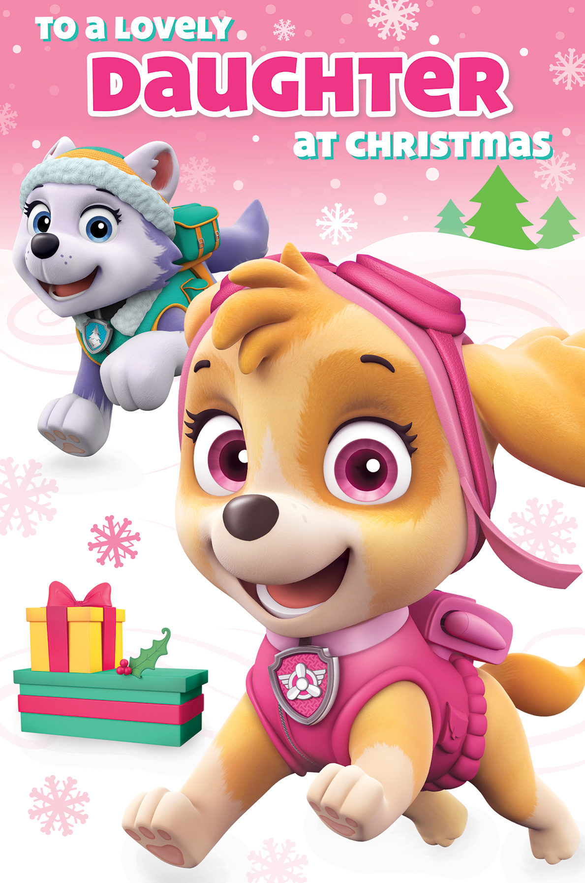 Paw Patrol Daughter Christmas Card