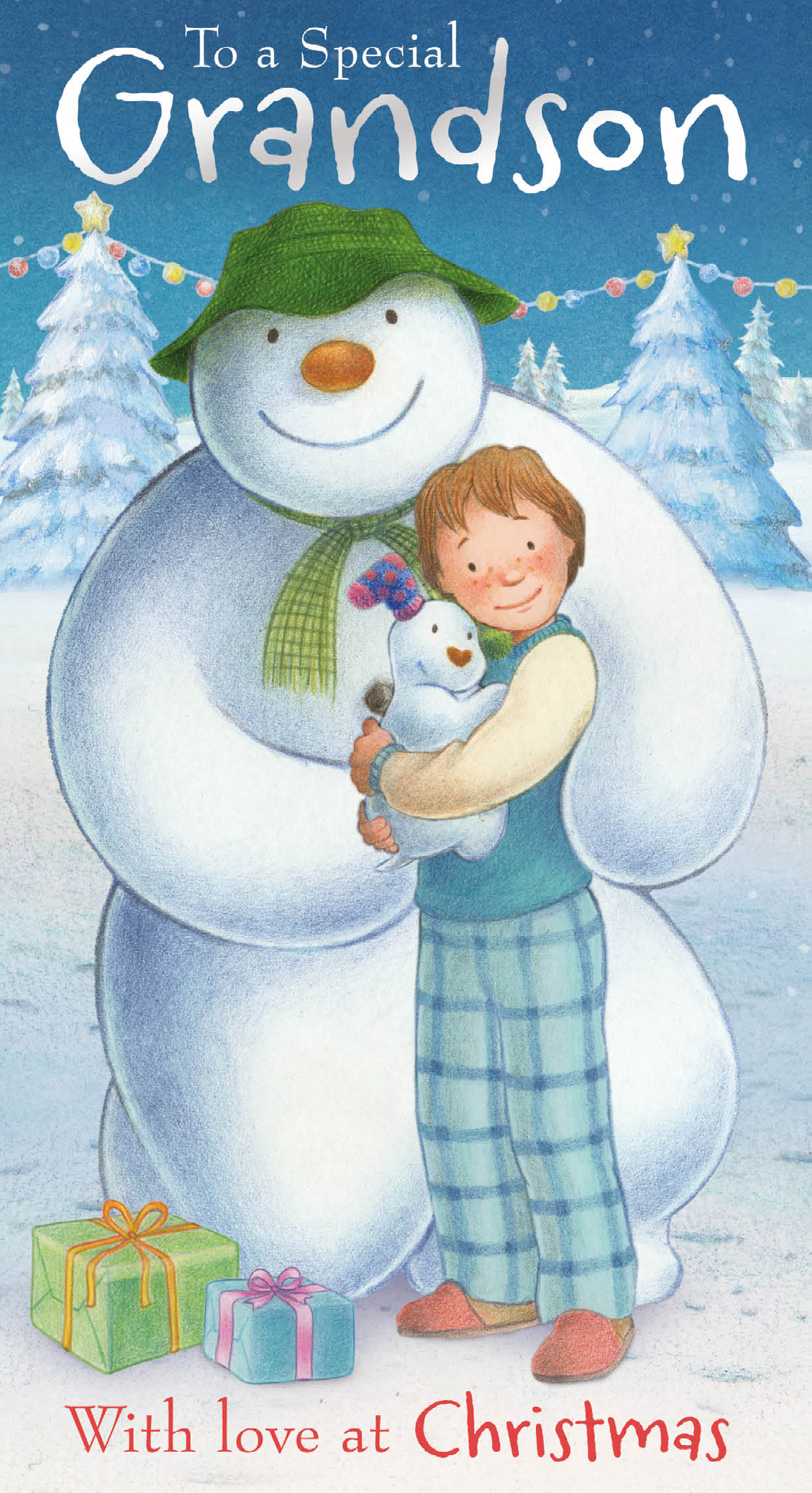The Snowman Grandson Christmas Card