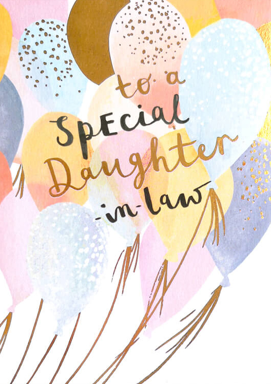 Balloon Daughter-in-Law Birthday Card