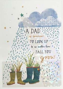 A Dad to Look Up To Greeting Card