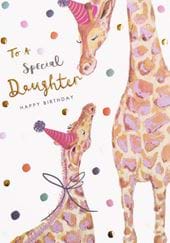 Cute Giraffes Daughter Birthday Card