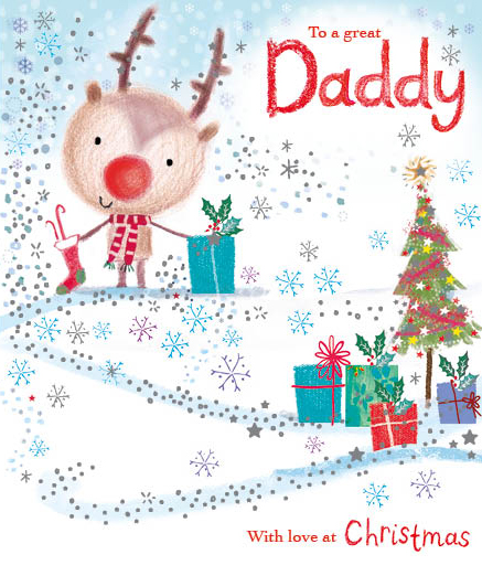 Rudolf Daddy Christmas Card