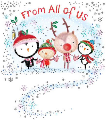 Festive Animals From All Of Us Christmas Card