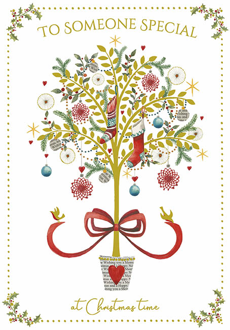 Festive Tree Someone Special Christmas Card