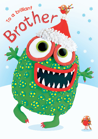 Brilliant Brother Christmas Card