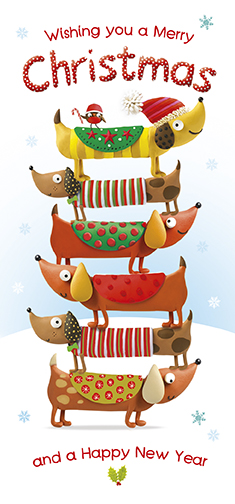 Dogs Christmas Money Wallet