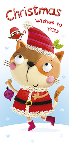 Cat Christmas Money Wallet