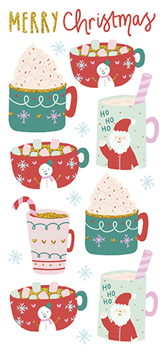 Hot Chocolates Christmas Money Wallet