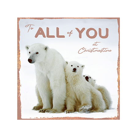 Polar Bears To All of You Christmas Card