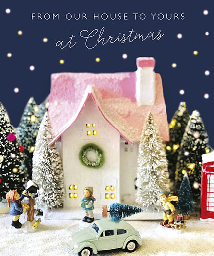 Toy House From Our House To Yours Christmas Card