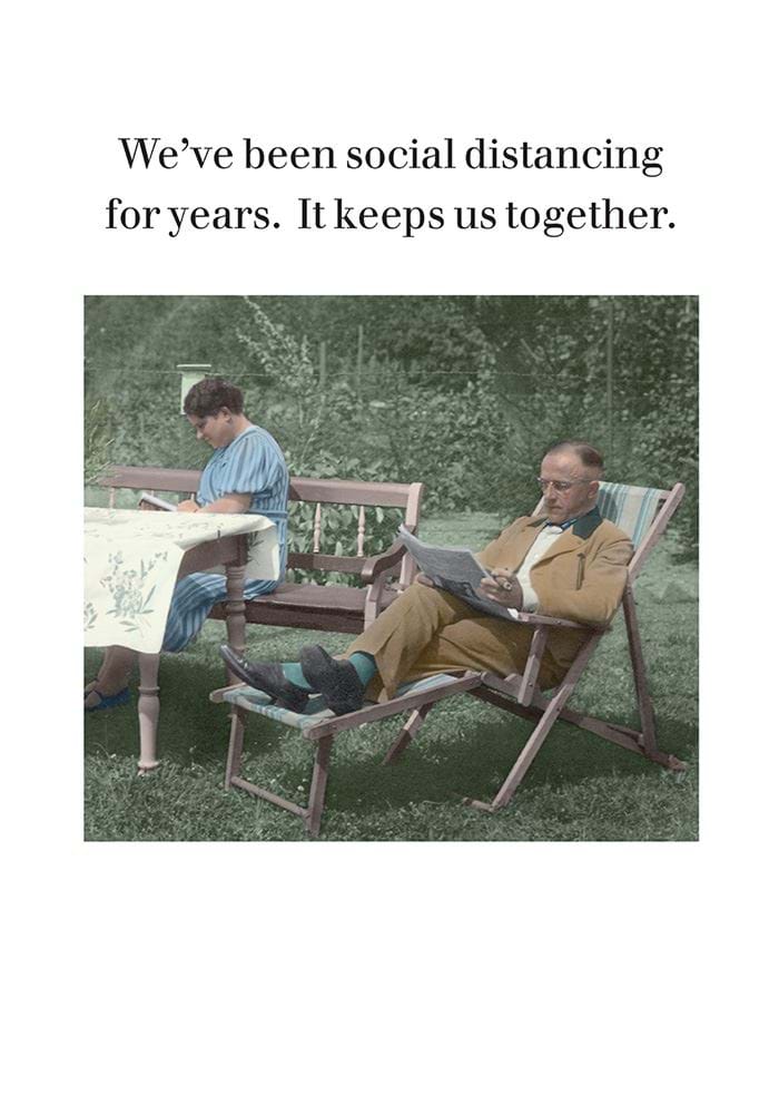 Social Distancing Greeting Card
