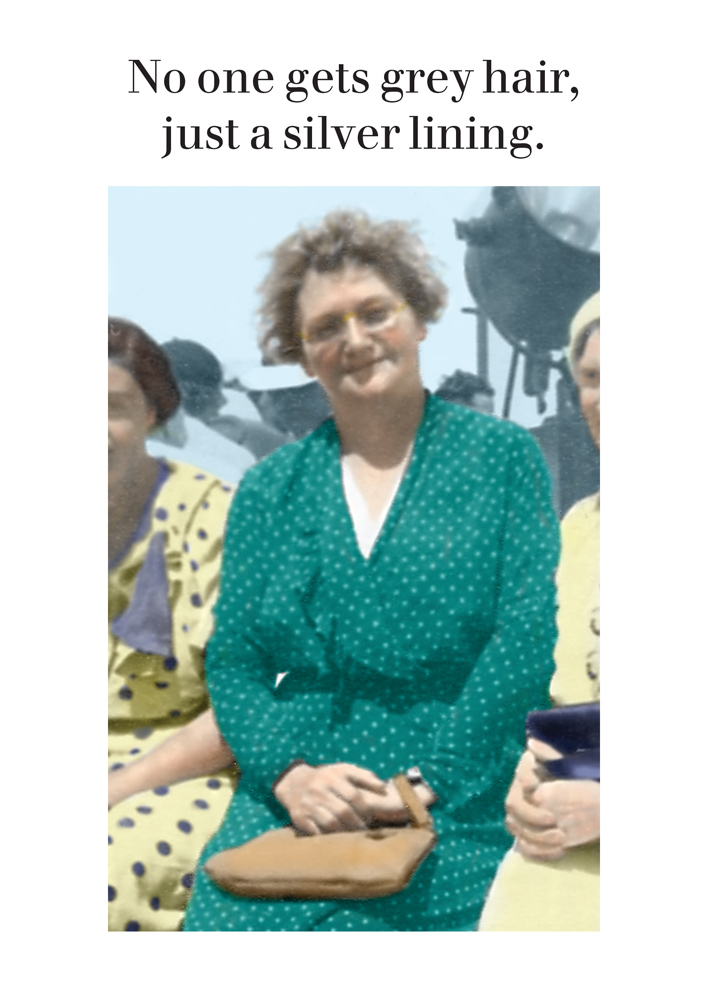 Silver Lining Birthday Card