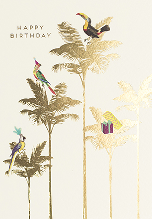 Palm Trees Birthday Card