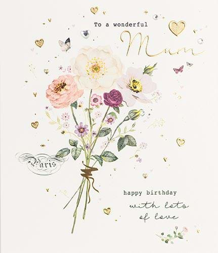 Bouquet of Flowers Mum Birthday Card