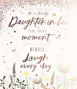 Live Every Moment Daughter-in-Law Birthday Card