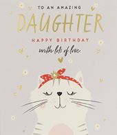 Kitten Daughter Birthday Card