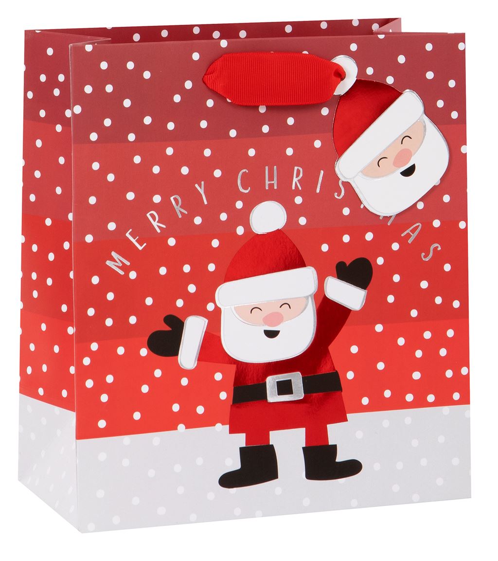 Santa Medium Christmas Gift Bag