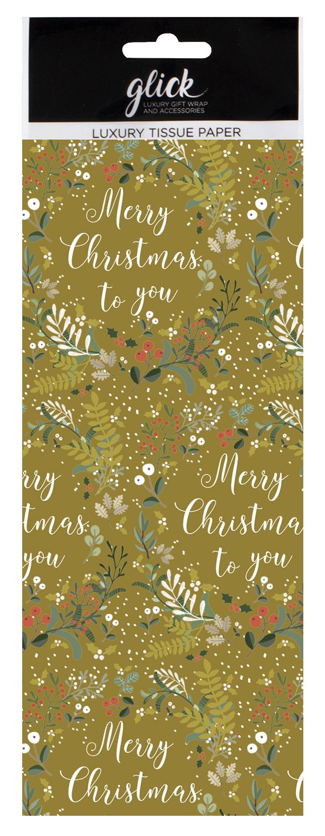 Golden Berries Christmas Tissue Paper 4 Sheets