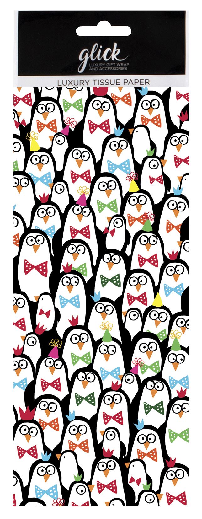Party Penguins Christmas Tissue Paper 4 Sheets