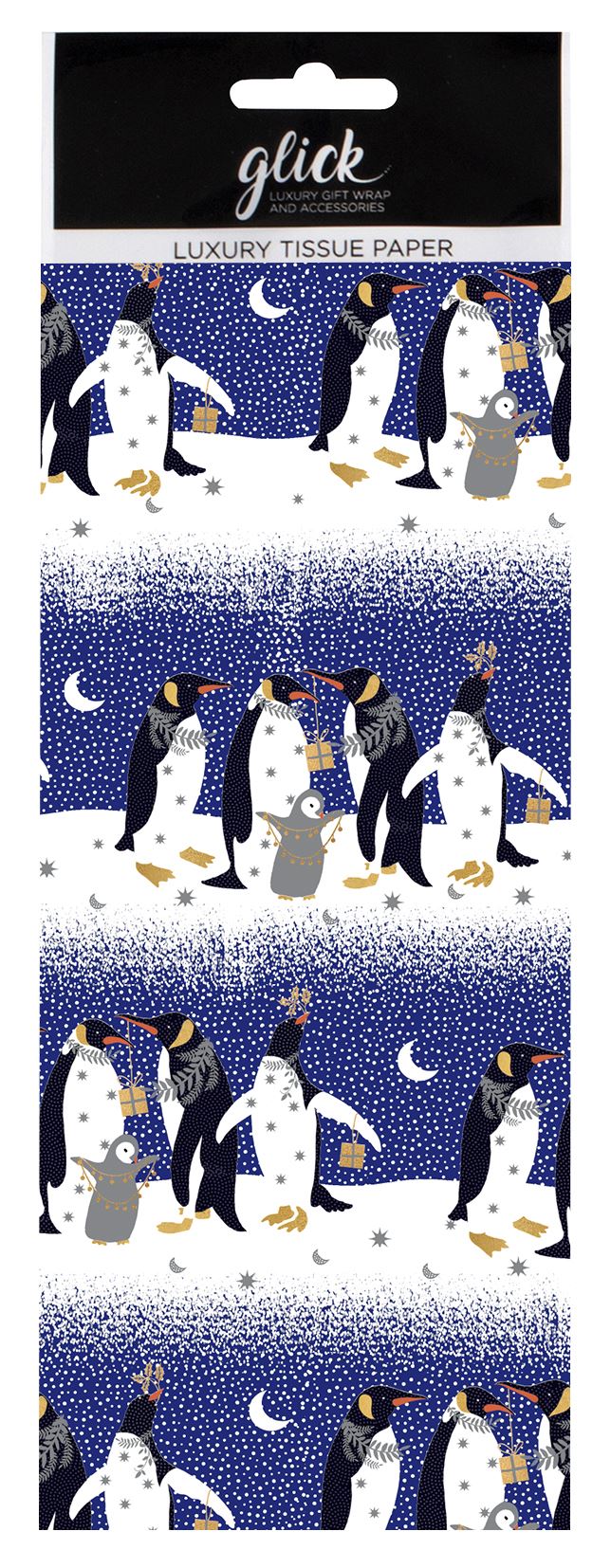 Penguins Christmas Tissue Paper 4 Sheets