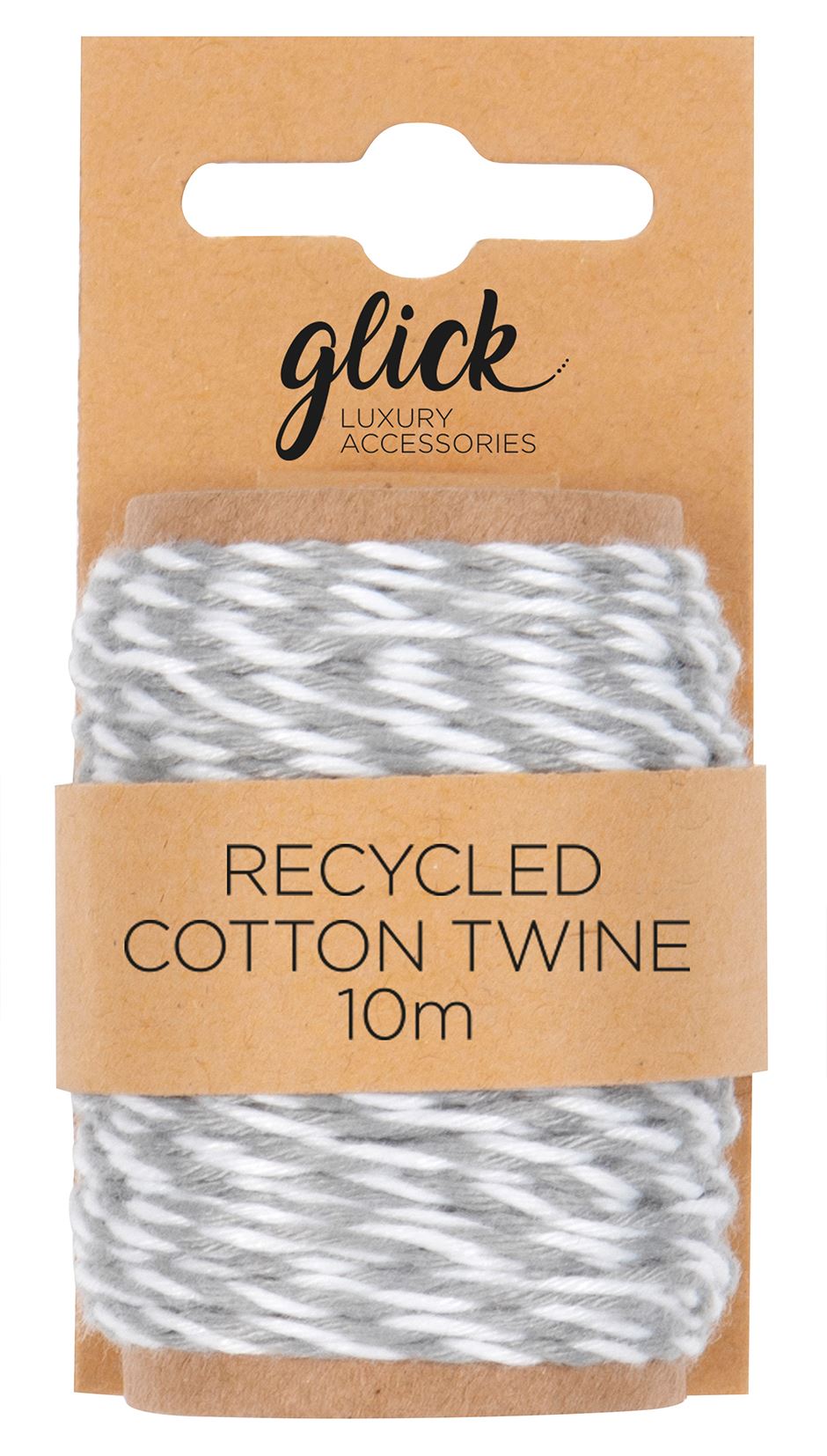 White and Grey Cotton Twine 10m
