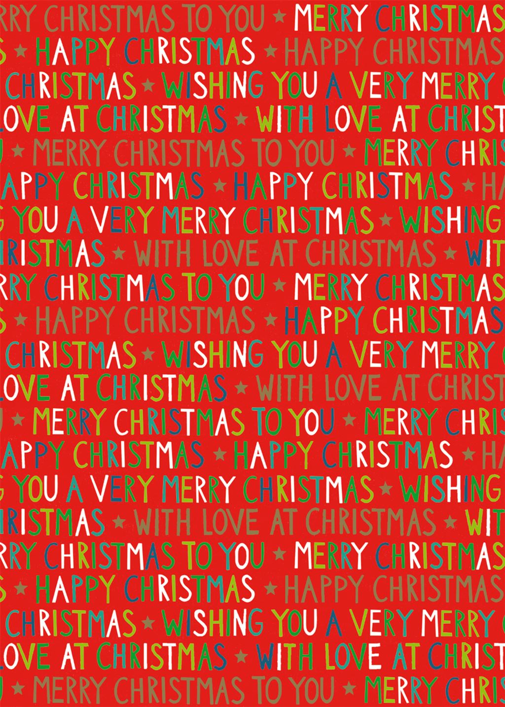 With Love Christmas Wrapping Paper