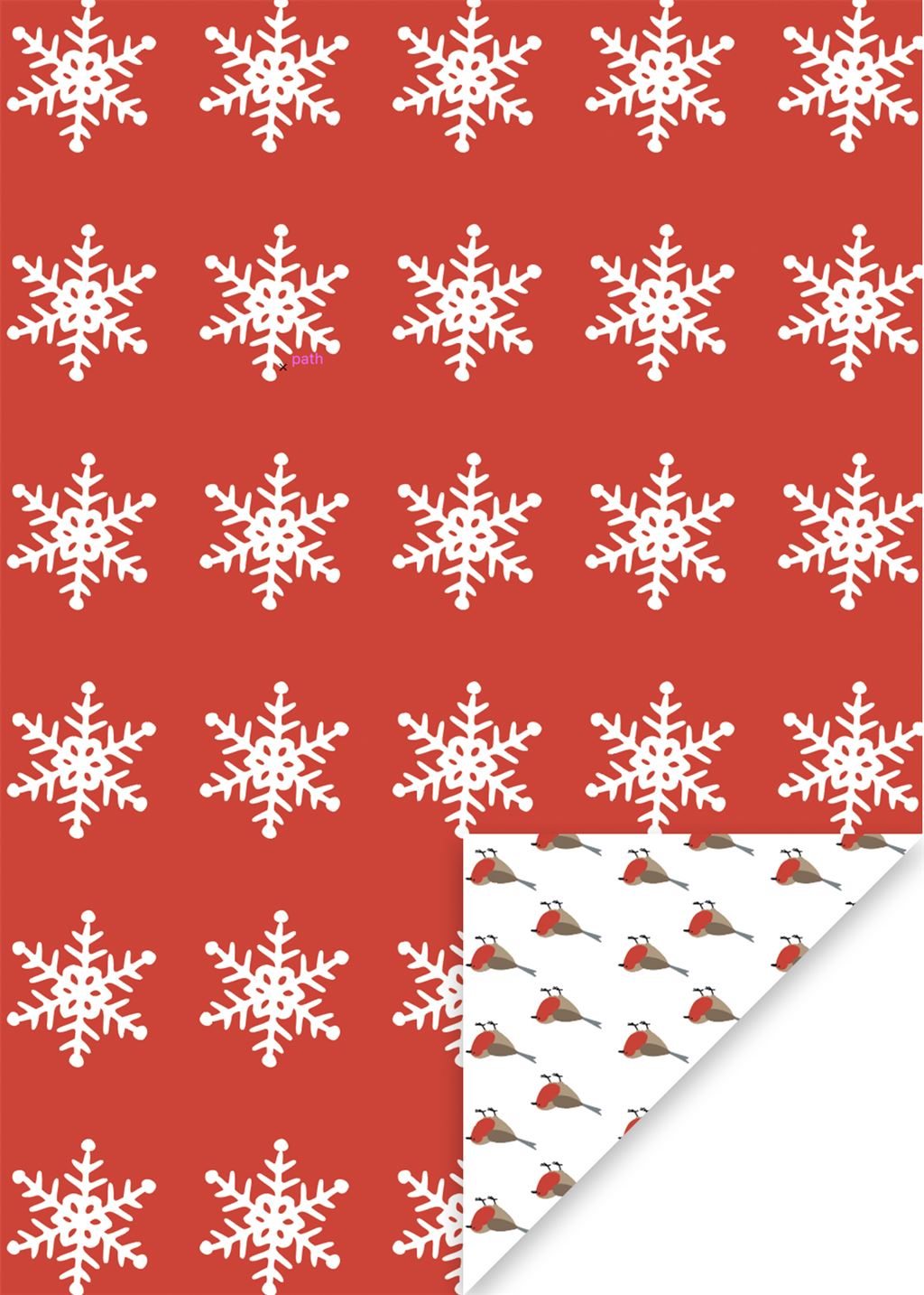 Snowflake Christmas Wrapping Paper
